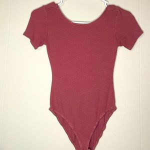 Light/Deep Pink Body Suit Size S